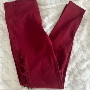 Victoria Secret Burgundy Leggings